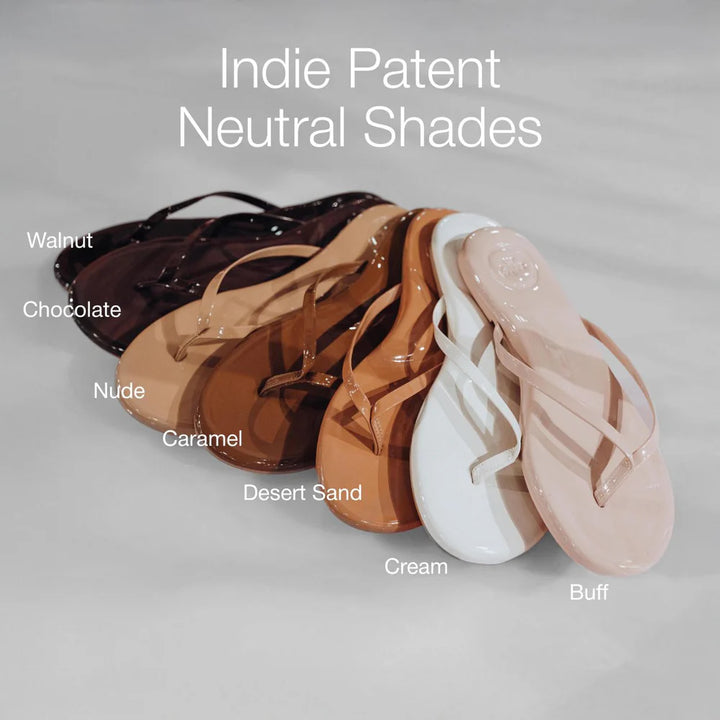 Indie Sandal Nude Patent