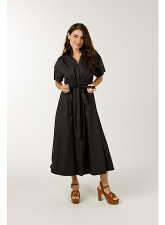 Bria Dress Solid Black