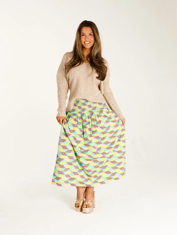 Betsy Skirt Grove Grid