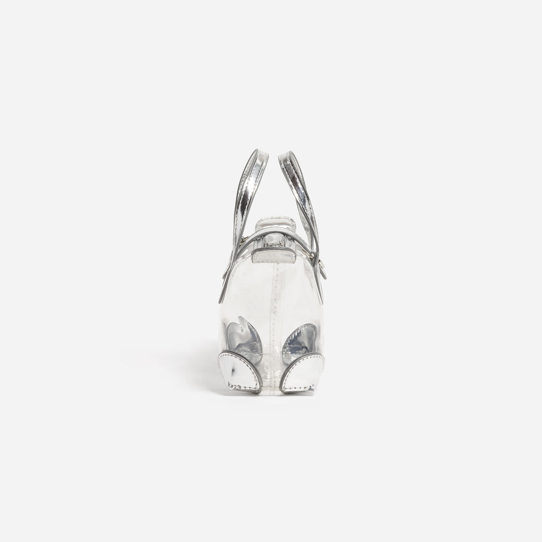 Clear Pouchette Crossbody 01 Silver Metallic