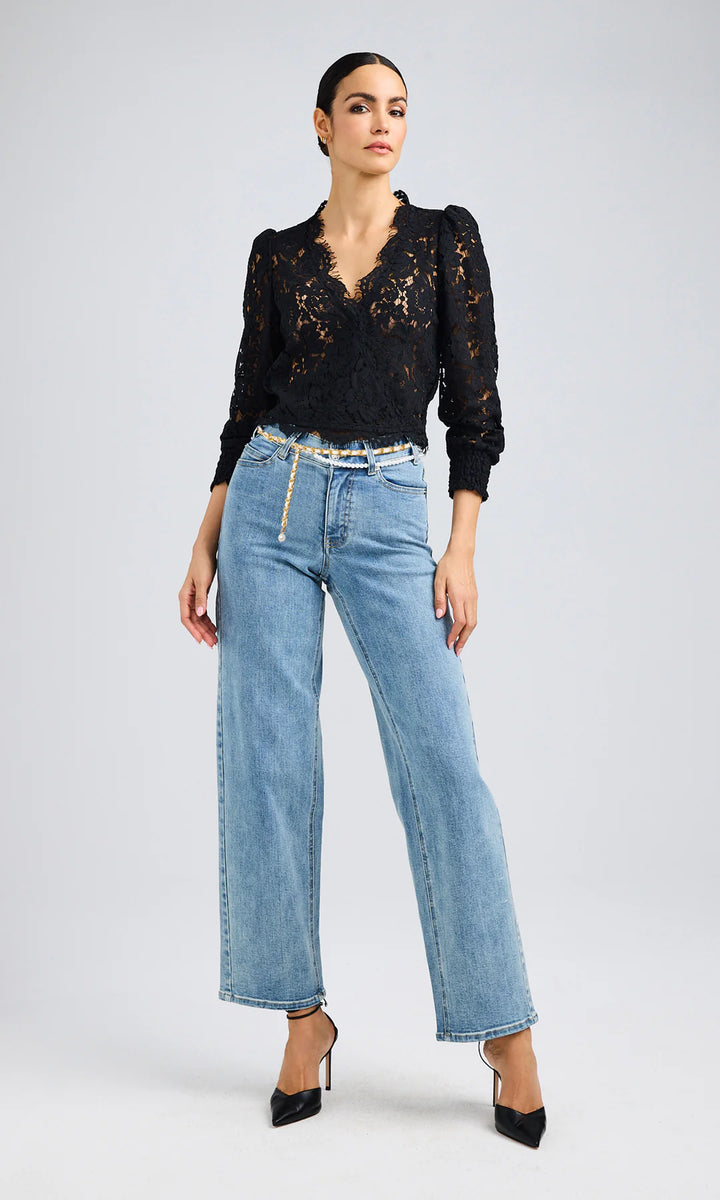 Kairi Lace Wrap Blouse