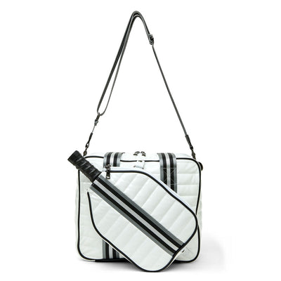 Sporty Spice Pickle Bag White Patent
