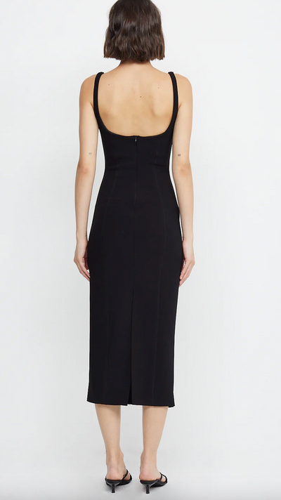 Zoey Midi Dress Black
