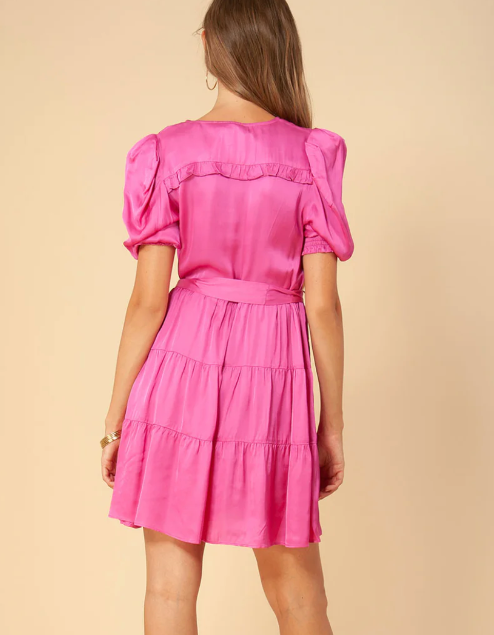 Melissa Short Sleeve Dress Pink