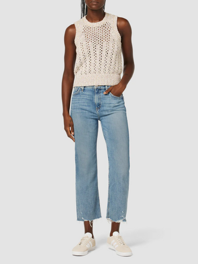 Remi High Rise Straight Crop Jeans