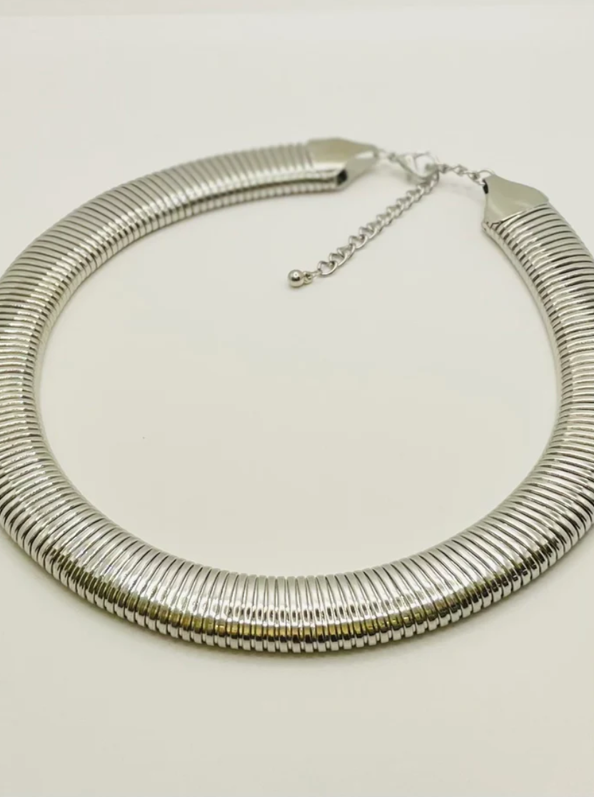 Omega Chain Necklace Silver