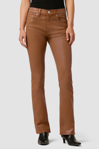Barbara High Rise Baby Bootcut Jean Caramel Cafe