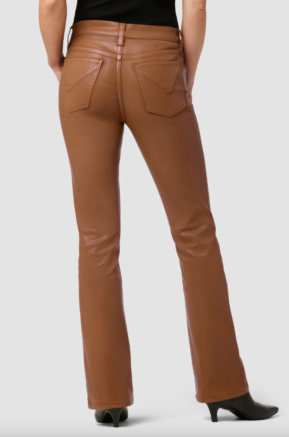 Barbara High Rise Baby Bootcut Jean Caramel Cafe