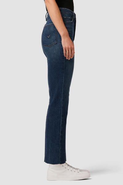 Faye Ultra High Rise Bootcut Crop Jean Naval
