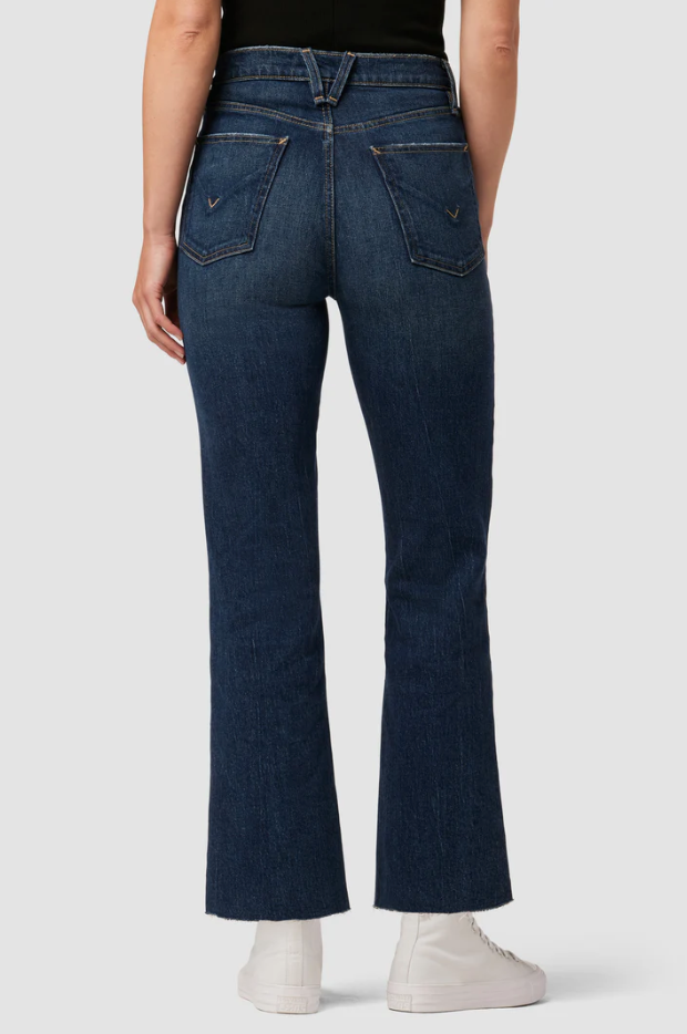 Faye Ultra High Rise Bootcut Crop Jean Naval
