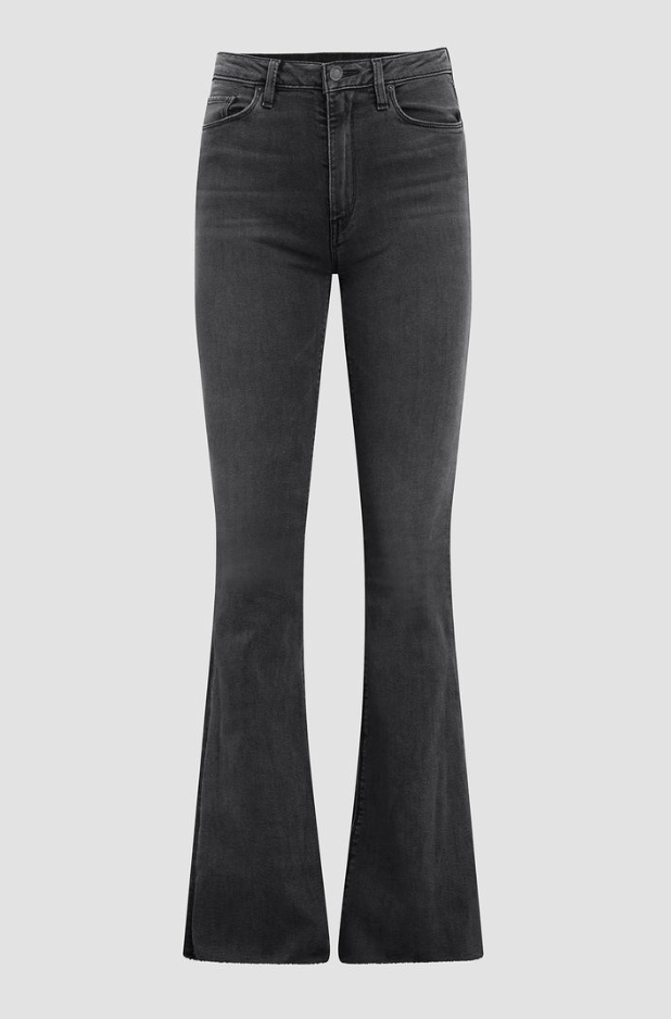 Holly High-Rise Flare Petite Jeans Washed Black