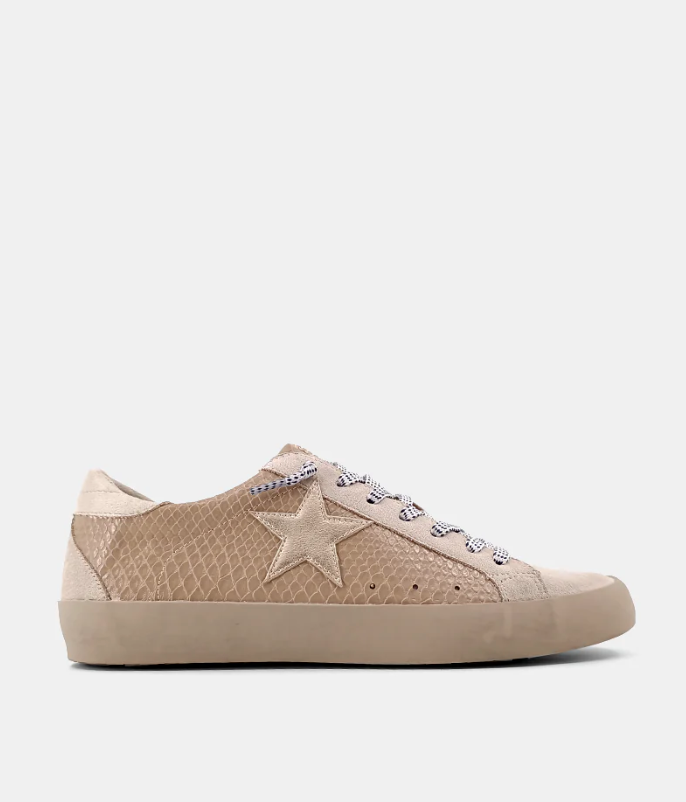 Paula Sneaker Taupe Snake