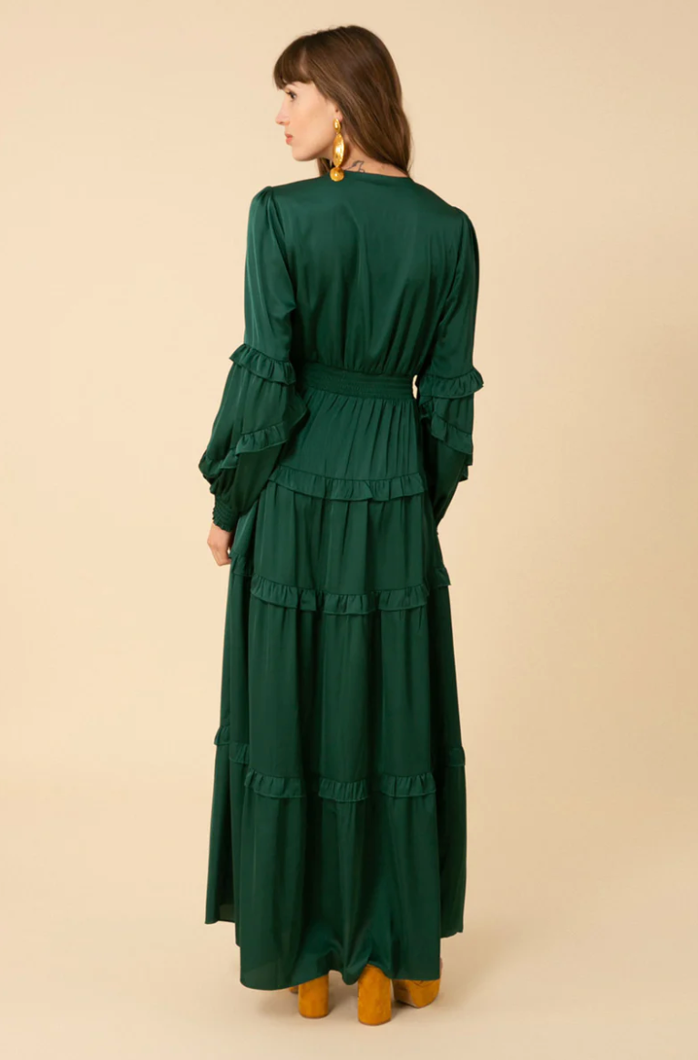 Long Sleeve Solid Maxi Dress