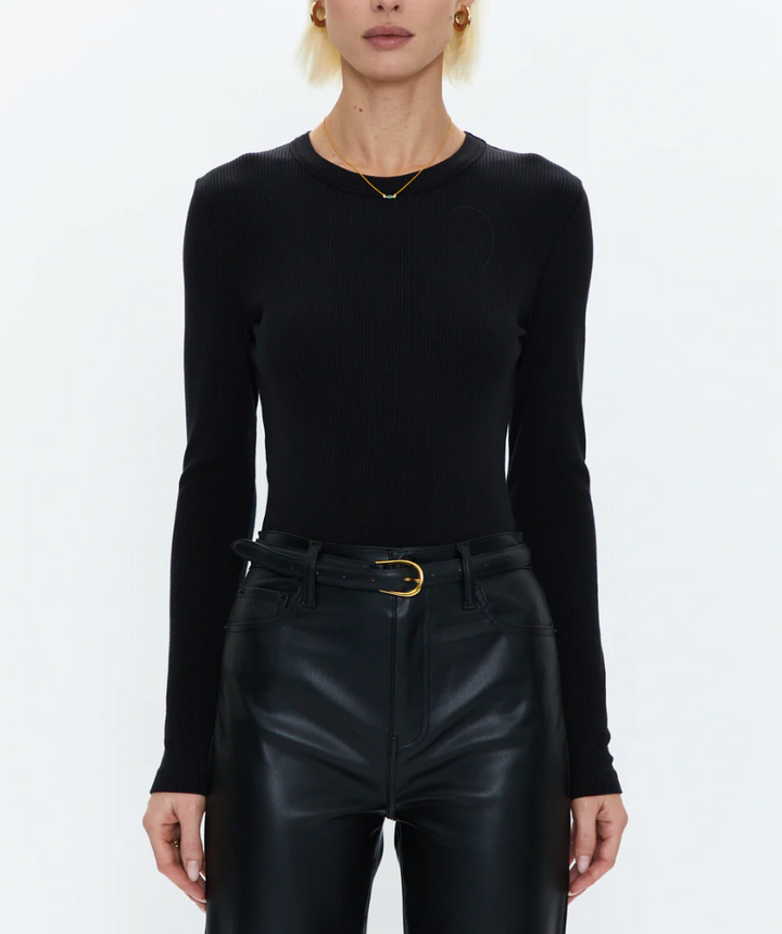 Bailey Crew Neck Bodysuit Noir