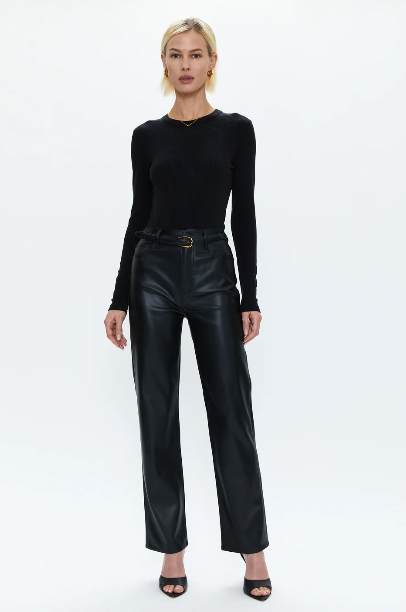 Bailey Crew Neck Bodysuit Noir