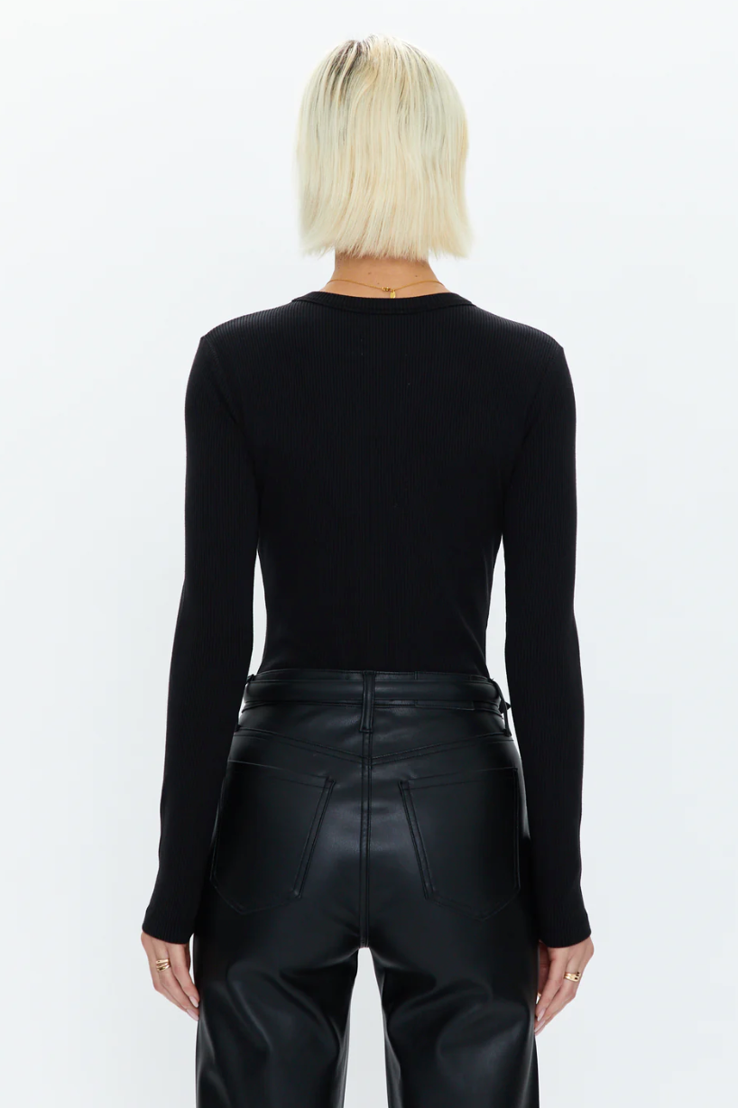 Bailey Crew Neck Bodysuit Noir