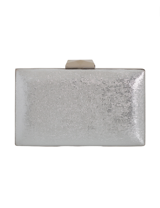 Metallic Evening Clutch Silver