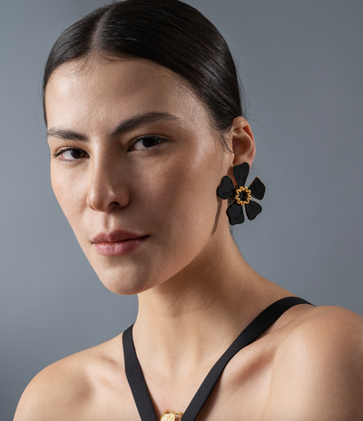 Maxi Aurora Earrings Black
