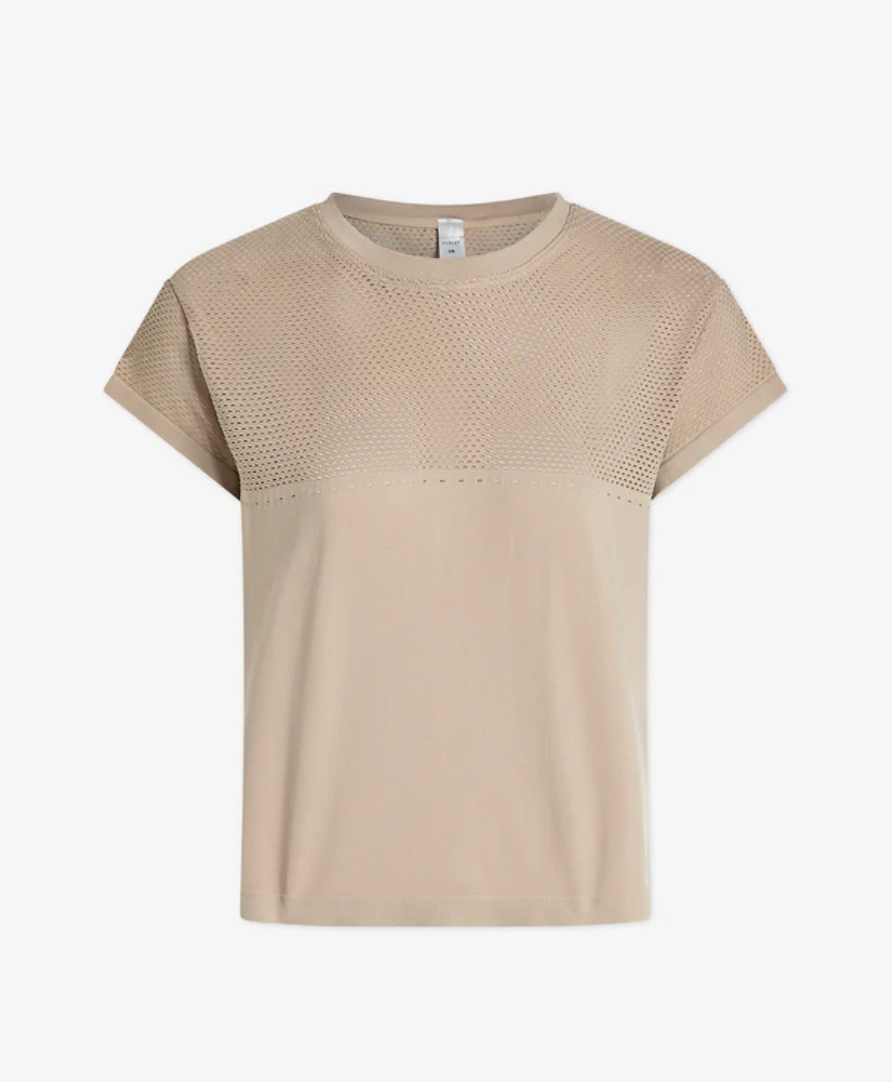 Calloway Boxy Tee Cashmere Stone