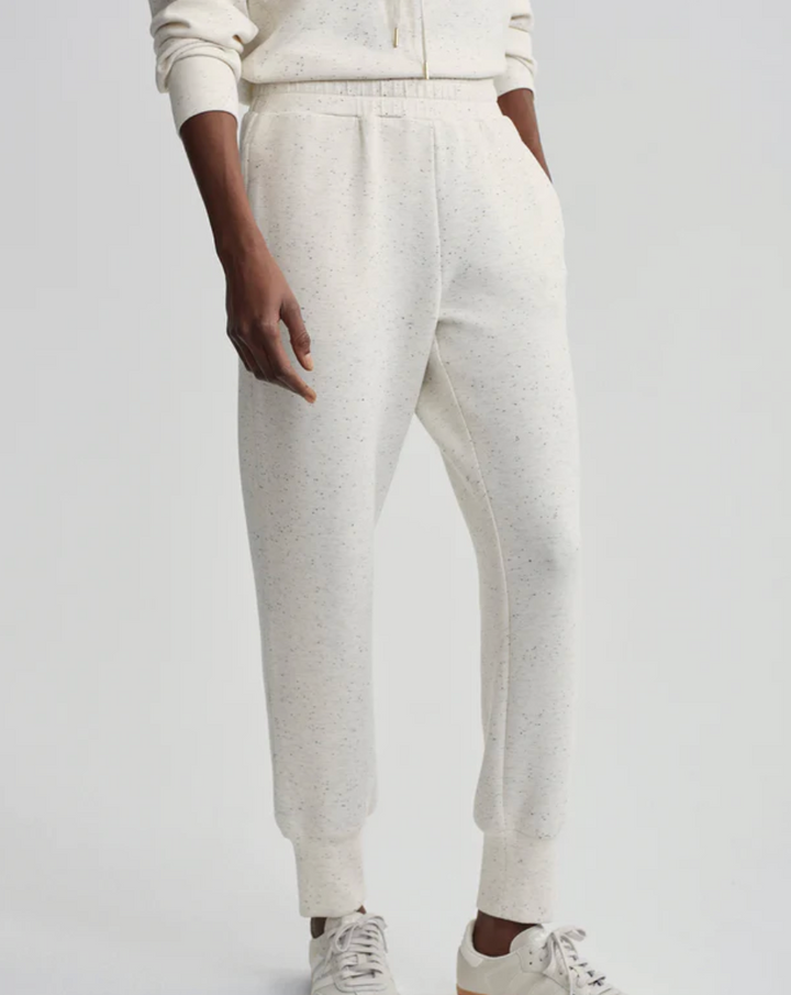 The Slim Cuff Pant 25 Ivory Marl Fleck