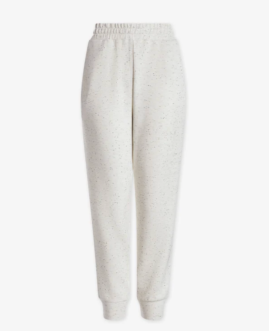 The Slim Cuff Pant 25 Ivory Marl Fleck