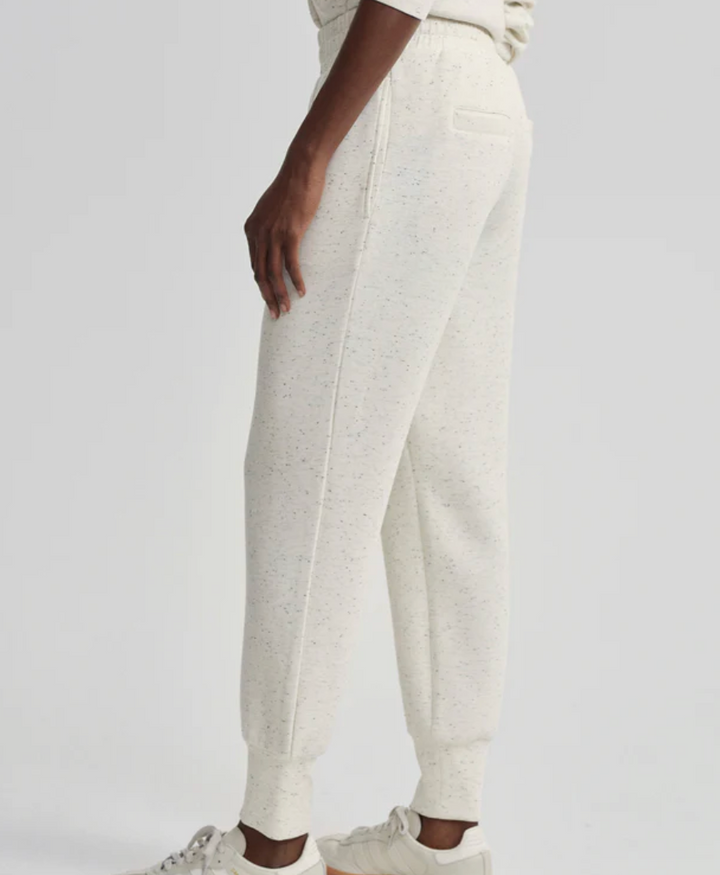 The Slim Cuff Pant 25 Ivory Marl Fleck