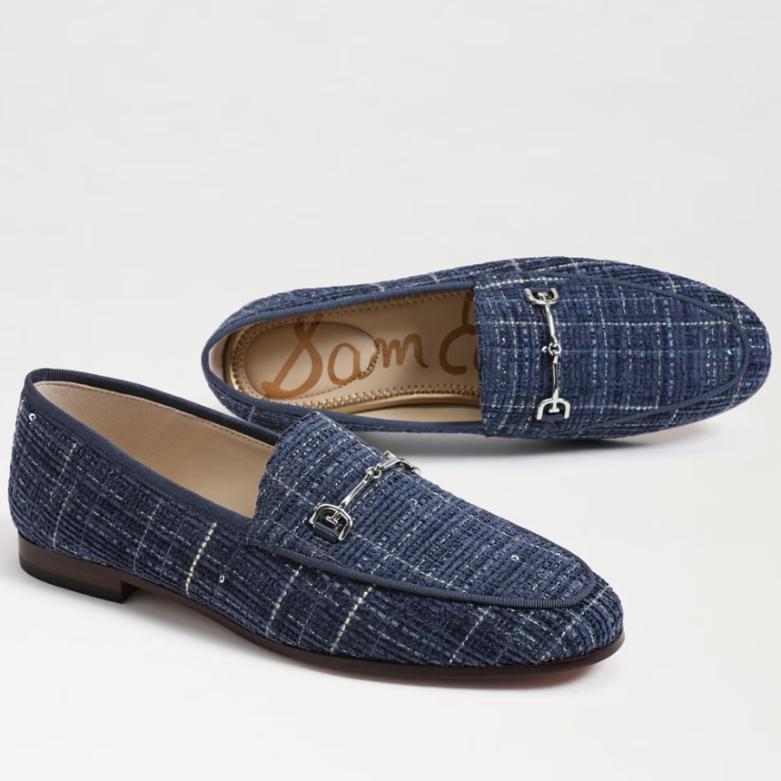 Loraine Bit Loafer Blue Tweed