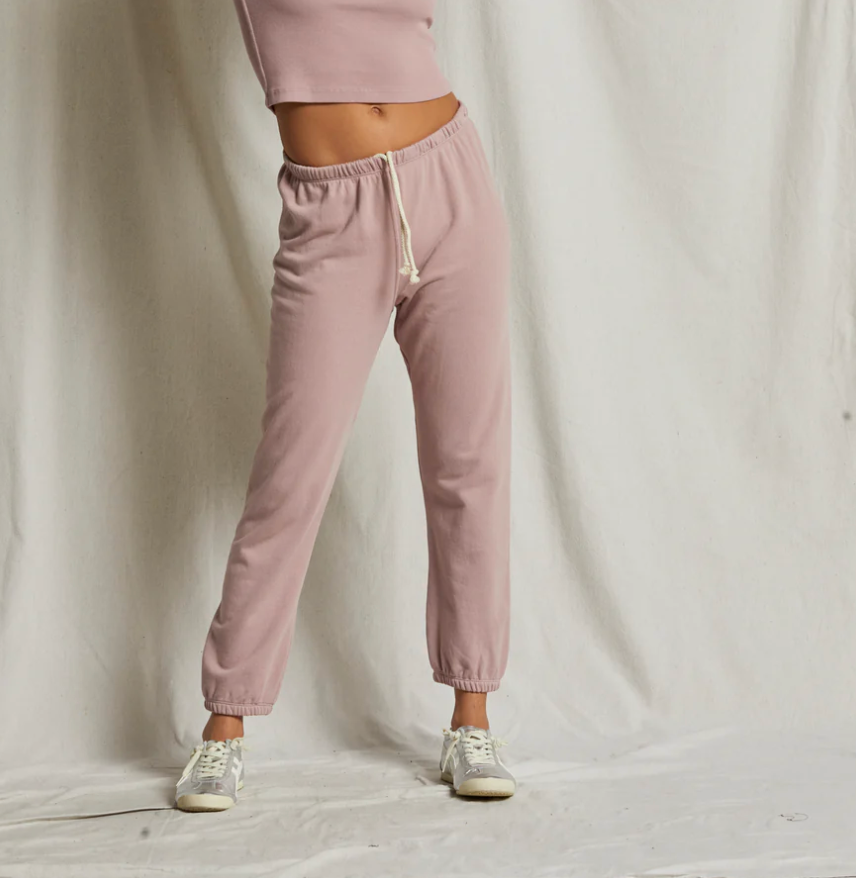 Johnny French Terry Sweatpant Mauve