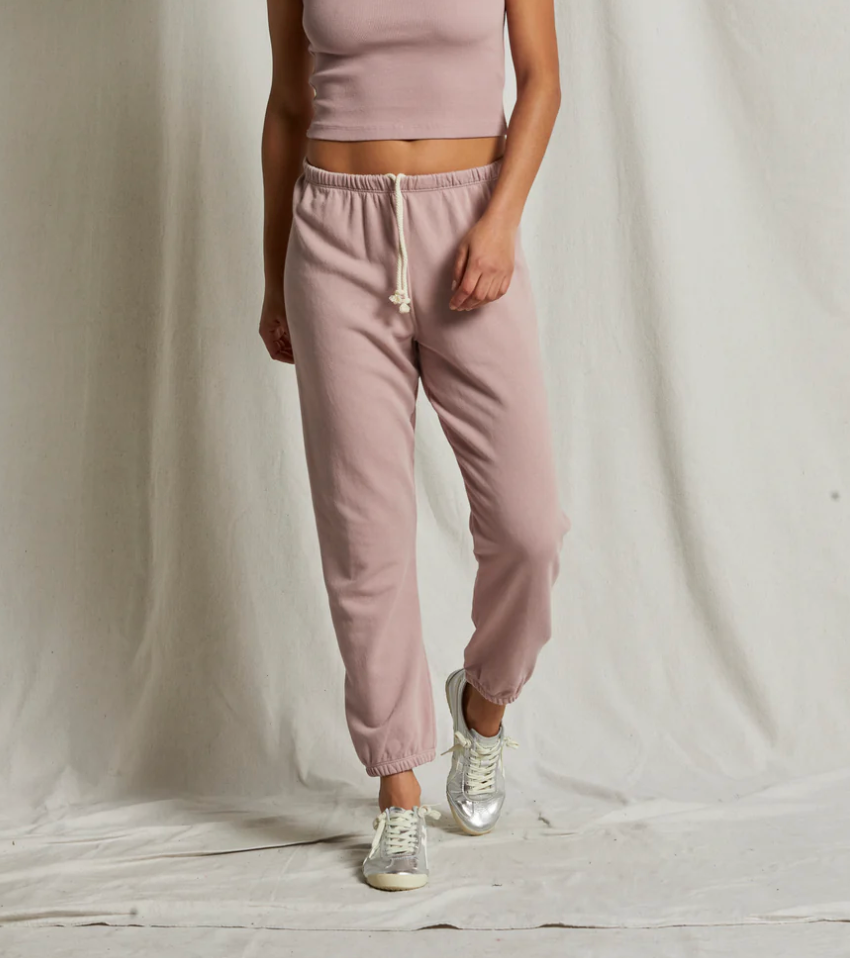 Johnny French Terry Sweatpant Mauve