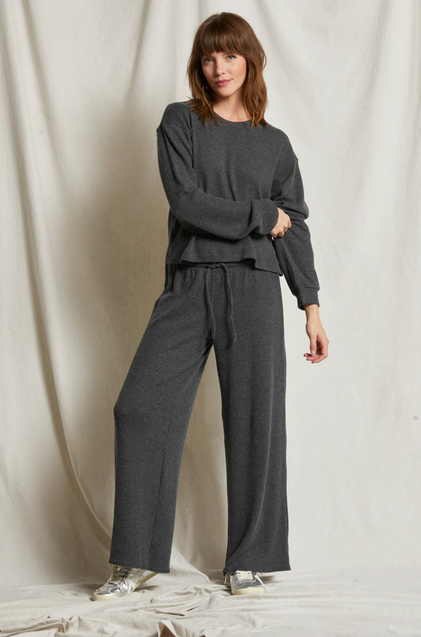 Clover Brushed Thermal Wide Leg Pant