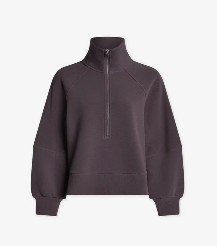 Milano Half Zip Sweat Cocoa Berry