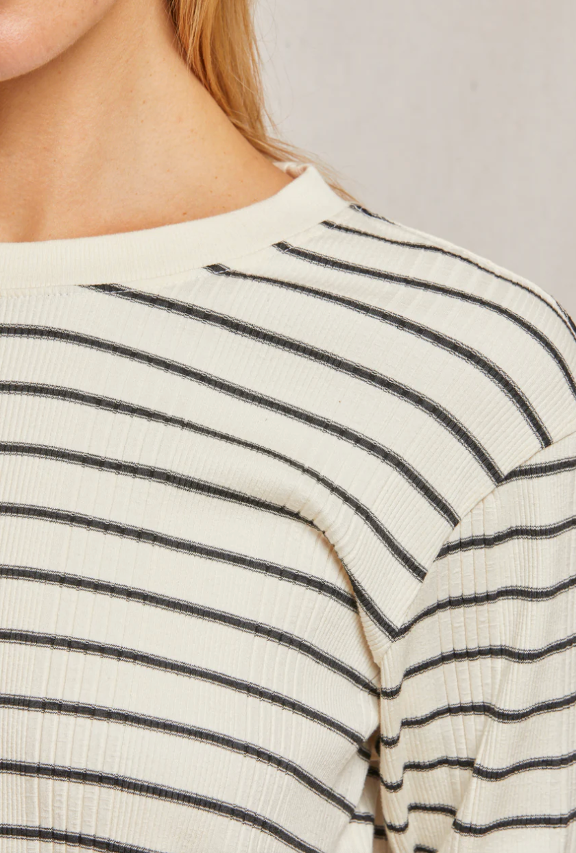 Stef Rib Striped Tee