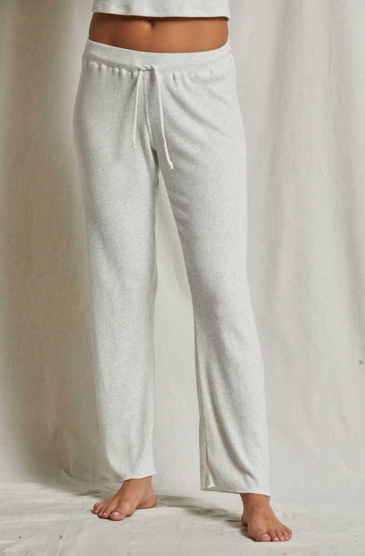 Leann Rib Pant Heather Ash