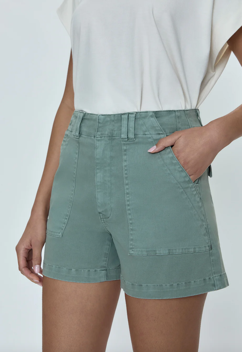 Marissa High Rise Utility Short Bluff