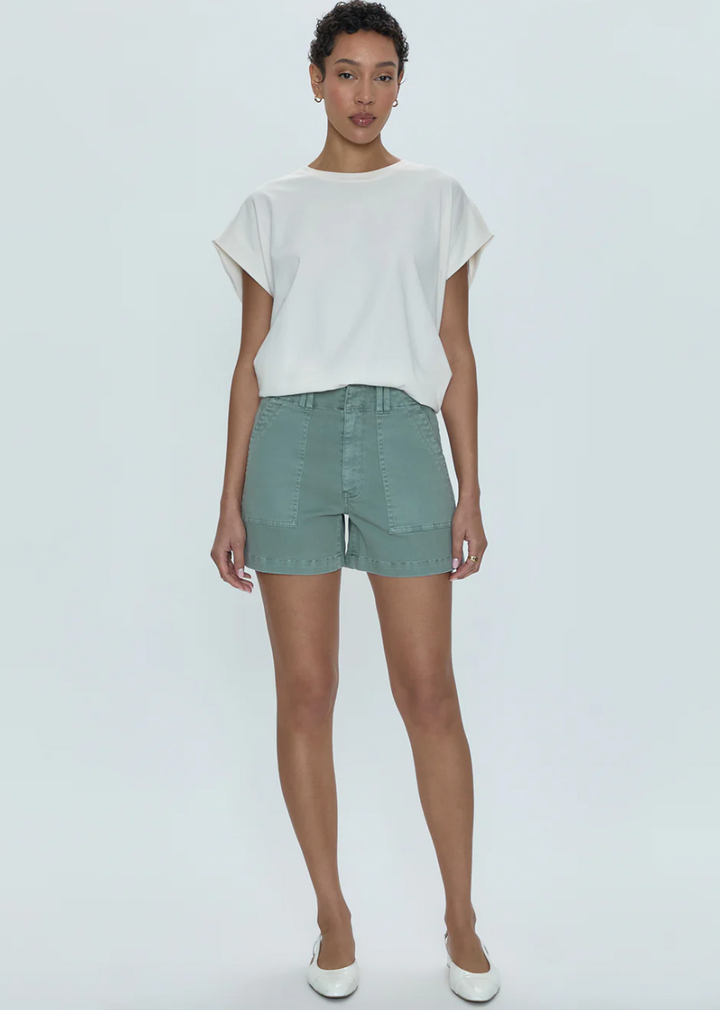 Marissa High Rise Utility Short Bluff