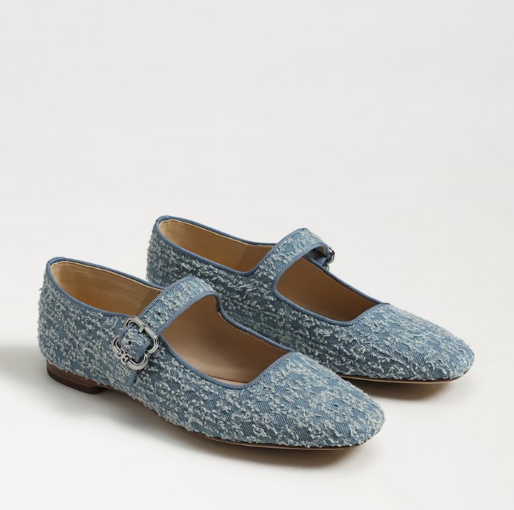 Michaela Mary Jane Flat Cape Blue