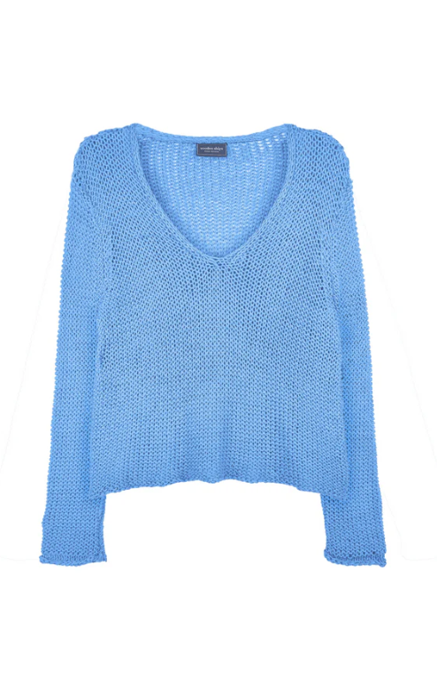 Maui Cropped V Cotton
