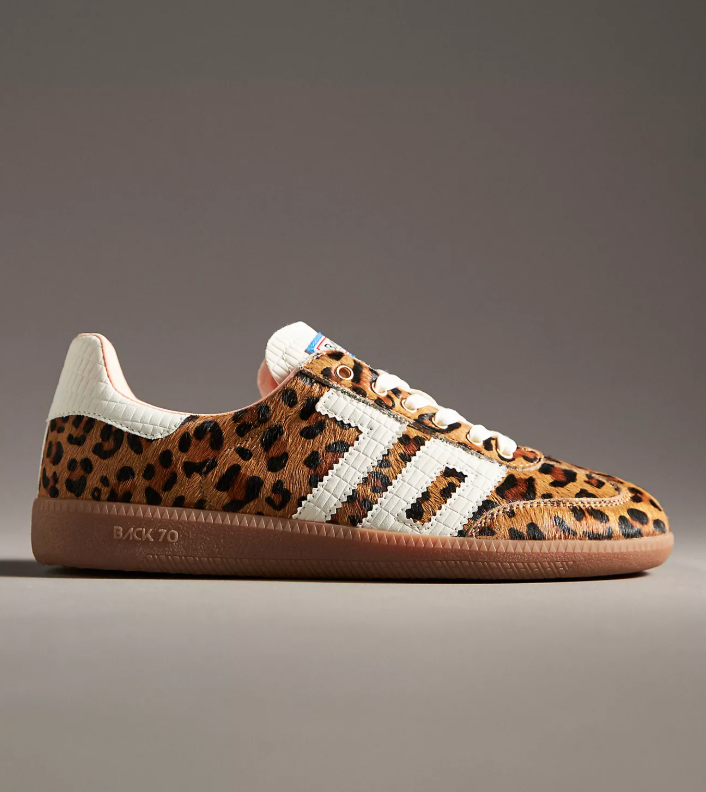 Cloud Sneakers Leopard Camel White