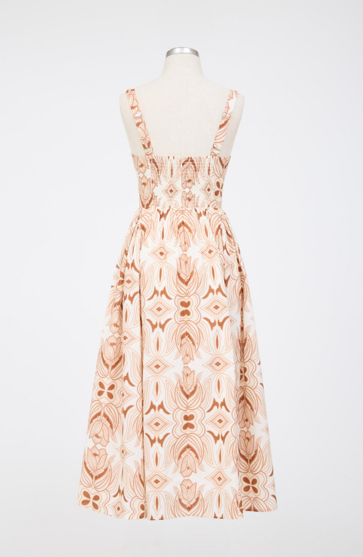 Sleeveless Corset Midi Dress