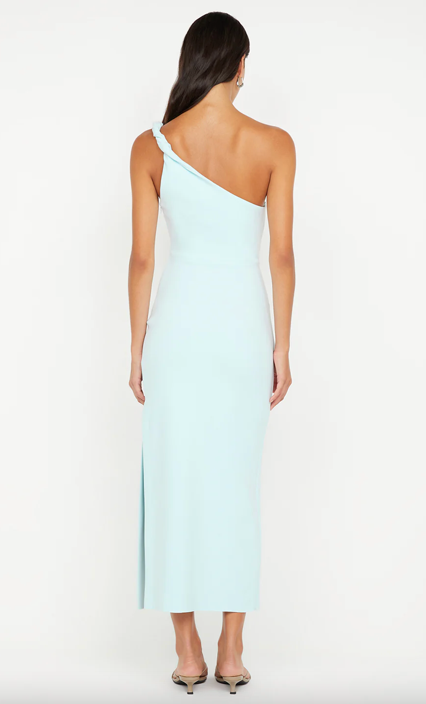 Ariven Asym Midi Dress Sky Blue