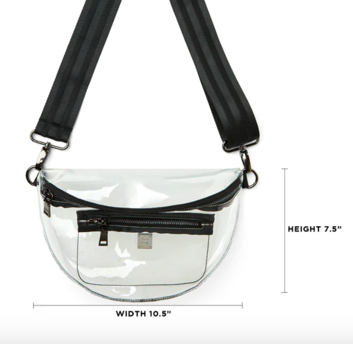 Clear Stadium Bag Black