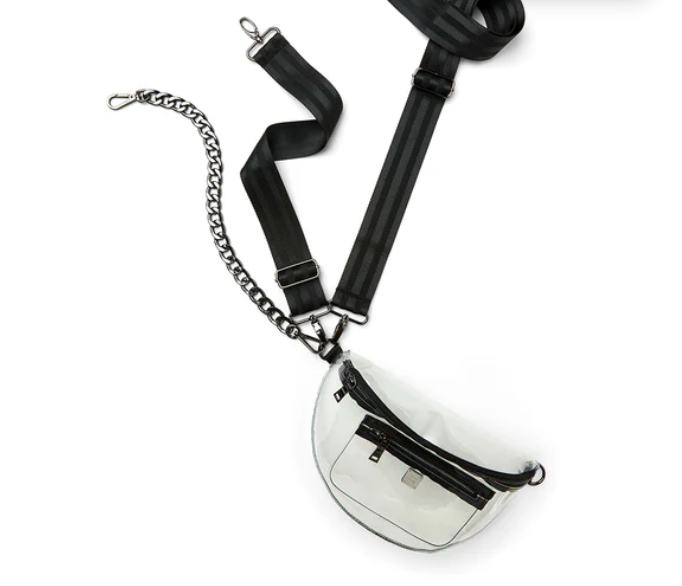 Clear Stadium Bag Black