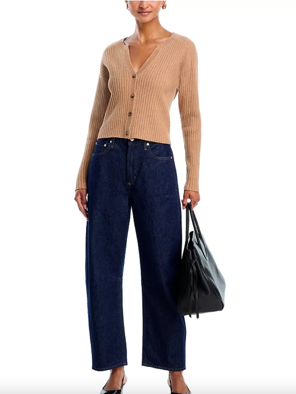Lorelai Cropped Rib Cardigan