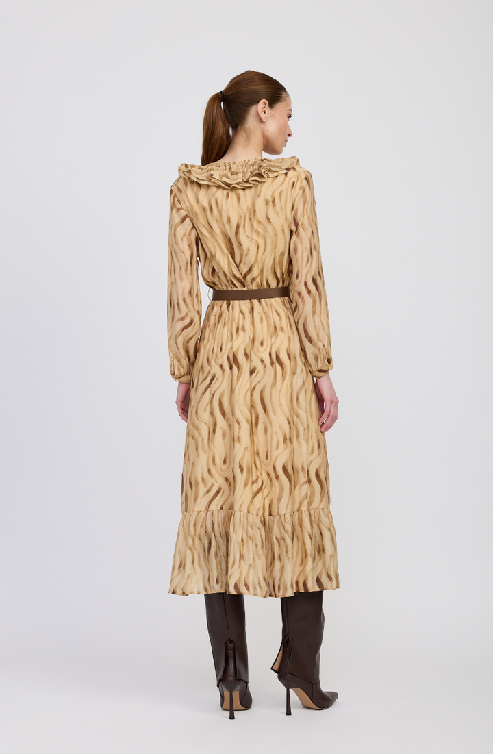 Avayah Ruffle Midi Dress