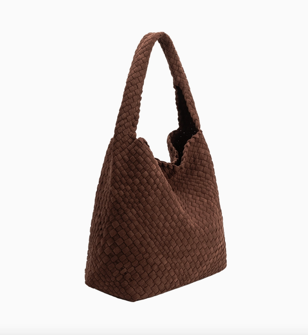 Johanna Tobacco Suede Shoulder Bag