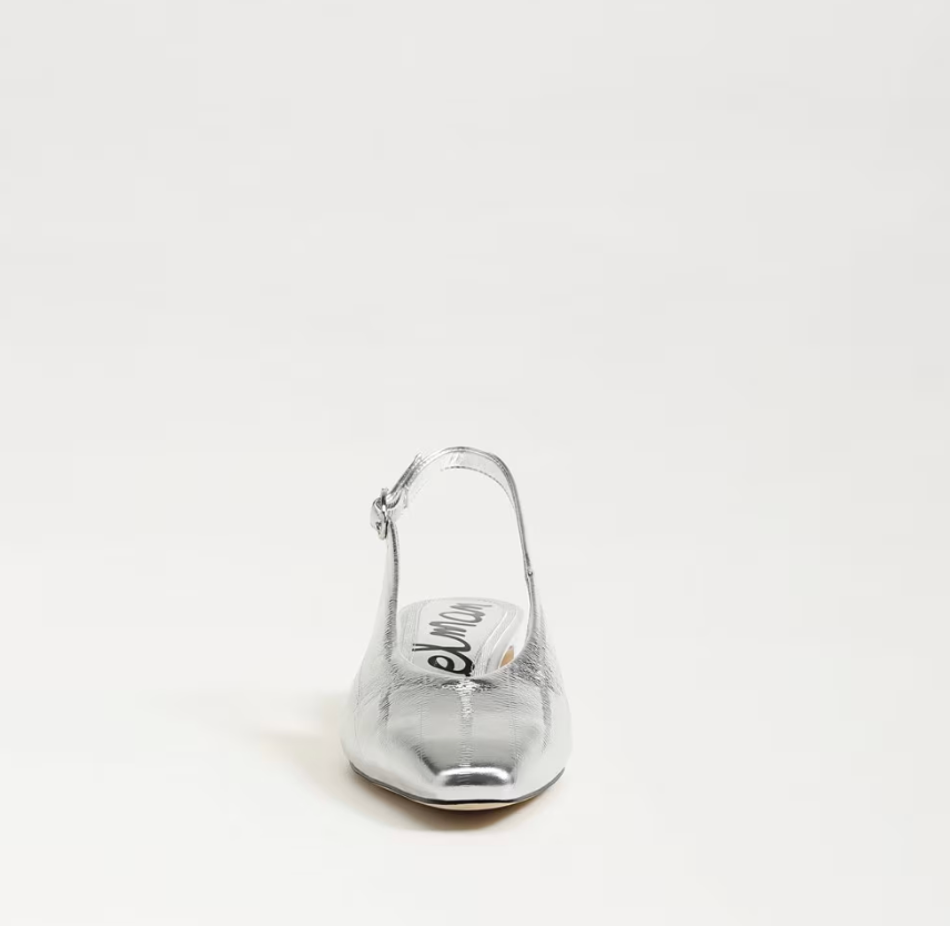 Ronnie Slingback Heel Silver