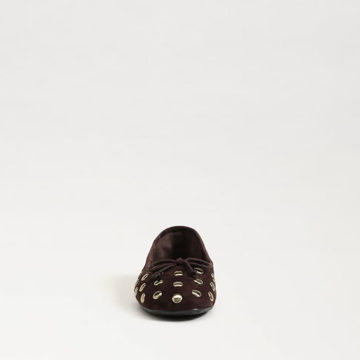 Alie Studded Ballet Flat Brown