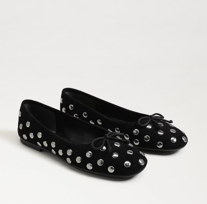 Alie Studded Ballet Flat Black