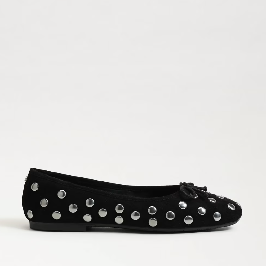 Alie Studded Ballet Flat Black