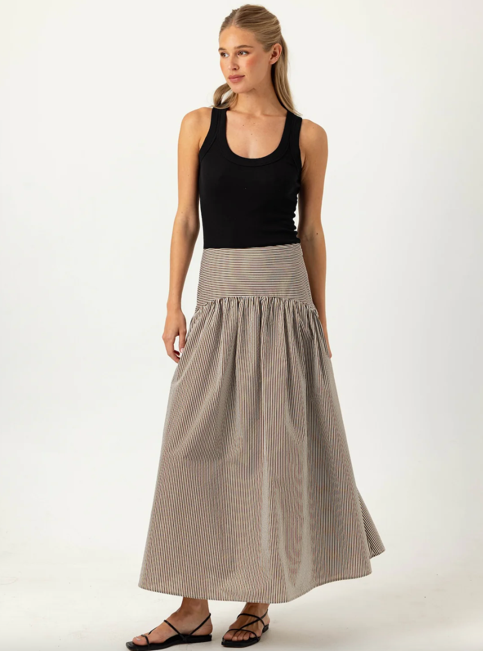 Stripe Celeste Skirt